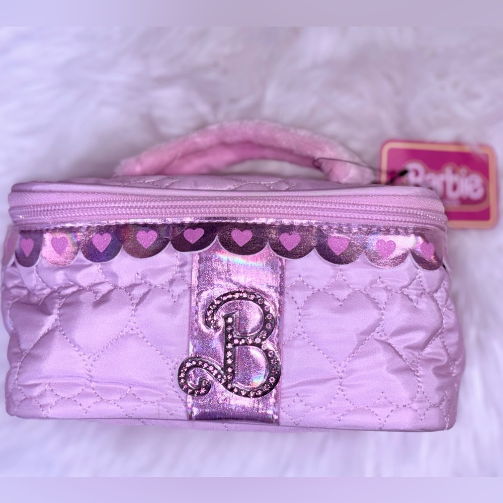 Barbie Pink Quilted Cosmetic Case